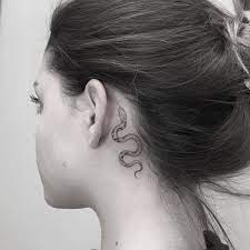 12 Snake Tattoo Ideas Behind Ear Petpress Tattoo Ideas Behind Ear Behind Ear Tattoos Gorgeous Tattoos