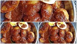 Resep Rendang Telur Kentang Mantap Meresap Food Daun Sausage