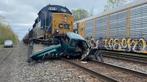 Lirr service disrupted when train hits car on tracks. Man Dies In Dunkirk Train Accident Wny News Now