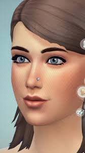 Does Sims 4 nose stud sit too high?