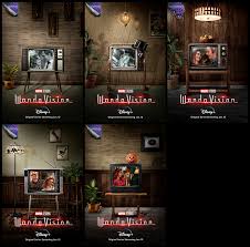 High resolution tv poster (#7 of 13) for wandavision. Wandavision Posters 50s 60s 70s 80s And 90s Marvelstudios