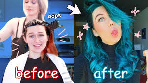 A rebellious guide to hair color and life. Dying My Hair From Red To Blue Rip My Hair Youtube