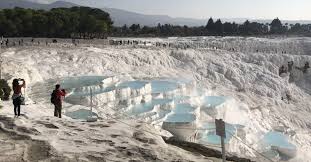 Pamukkale means ' cotton castle ' in turkish, pamukkale is a natural wonder and a unesco world heritage site located in denizli. 2 5 Million Visitors In 11 Months Enjoy Globally Recognized Pamukkale Travertines Daily Sabah