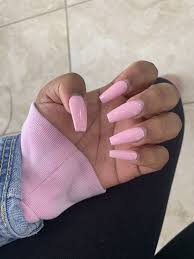 It is such a delicate and beautiful. Pinkacrylicnails Acrylicnails Pink Acrylic Nails Pastel Pink Nails Baby Pink Nails