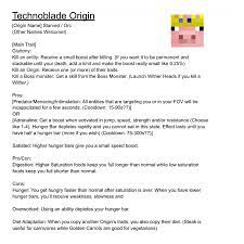 Technoblade Origin Idea! : r/OriginsSMP