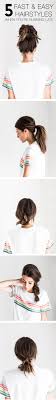 5 Fast Easy Hairstyle For When You Re Running Late Hello Fashion Medium Hair Styles Easy Hairstyles Curly Hair Styles