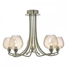 Your new (but old) light fixtures!!! 5 Light Antique Brass And Champagne Glass Light Lighting Company