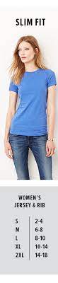 4.2 oz., 100% combed cotton t shirt. Fit Guide Bella Canvas