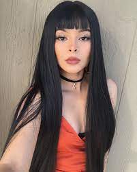 Bangs are one of those things that look good with any style of hair whether your locks are straight or curly, thin or for a short wavy hairstyle, tousled bangs look best for a relaxed look. Pin On Natural Black Synthetic Lace Front Wig