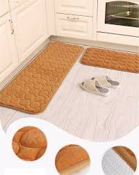Hebe kitchen rug set of 2 pieces non slip machine washable kitchen rugs and mats set kitchen mat rug runner set indoor outdoor entry rug floor carpet, dark blue (18x47+18x30) 3.8 out of 5 stars. 16x24 16x48 Blue Kitchen Rugs Camal 2 Pieces Non Slip Memory Foam Kitchen Mat Rubber Backing Doormat Runner Rug Set Kitchen Dining Kitchen Rugs Rayvoltbike Com