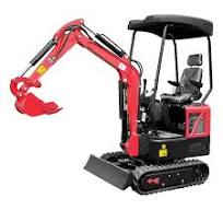 Mini Escavadeira a Diesel 25hp 1500kg Cabine Aberta com Cobertura