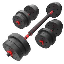 Buy Bodyfit Adjustable Pvc Dumbbells Set Combo (20 Kg) - Black Online At  Low Prices In India - Amazon.In