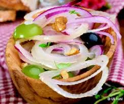 Zwiebelsalat Mit Kurbiskernol Frisch Gekocht Rezept Lebensmittel Essen Frisch Gekocht Rezepte