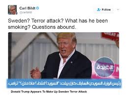 جريدة الجريدة الكويتية ترامب المتوهم يخطئ والسويد تسخر منه ماذا يدخن
