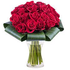 Splendido mazzo composto da 3 rose rosse: Mazzo Di 25 Rose Rosse A Domicilio Floraqueen