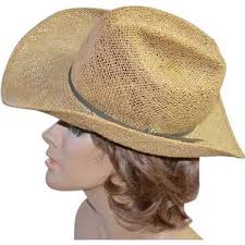 Vintage cowboy hat, straw