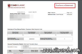 This chapter contains this topic after you reconcile and post your bank statement transactions, you can print a report for each bank statement. Cara Dapatkan Bank Statement Cimb Bank Melalui Cimbclicks Sii Nurul Menulis Untuk Berkongsi