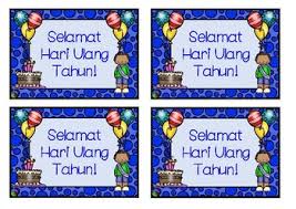 Happy Birthday Song In Bahasa Indonesia Lote Chart Indonesian Panjang Umurnya