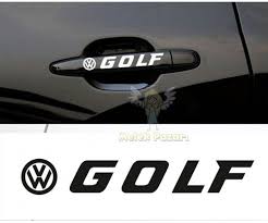 Volkwagen Golf Kapi Kolu Jant Araba Sticker Jant Araba Volkswagen