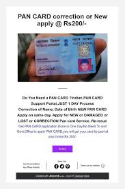 Pan Card Correction Or New Apply Rs200 In 2020 How To Apply Cards Correction