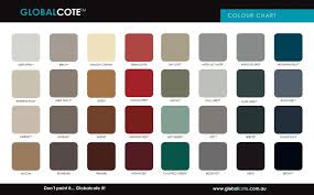 Colour Charts Jmz Roof Restorations