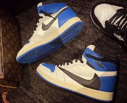 Nike air jordan retro 1 high og travis scott x fragment military blue sail shy pink example pic only, look may vary handling time: Travis Scott Fragment Air Jordan 1 Release Info Sneakernews Com