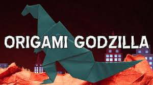 Hemm,,, ya, biasanya bila ditanya asal dari origami pasti banyak yang menjawab dari jepang. Origami Godzilla Youtube