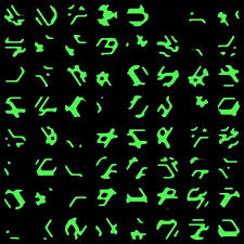 Alien Symbols Texture Alien Symbols Alien Artifacts Futuristic Typography