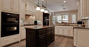 Black Appliances Cream Cabinets And A Black Island I Love Black Appliances Kitchen Kitchen Cabinets With Black Appliances Brown Kitchen Cabinets