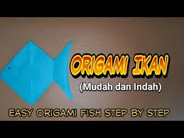 Origami Ikan Cara Membuat Origami Ikan How To Make Fish Step By Step Plant Craft Diy Youtube Di 2020 Origami Ikan Kertas