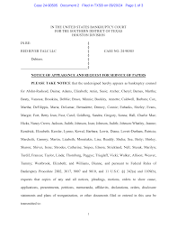 IN THE UNITED STATES BANKRUPTCY COURT FOR THE SOUTHERN DISTRICT OF TEXAS  HOUSTON DIVISION IN RE: § § RED RIVER TALC LLC § C