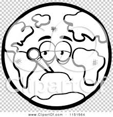 All coloring pages » cartoon » the fixies » nolik and thermometer. Cartoon Clipart Of A Black And White Sick Earth With A Thermometer Vector Outlined Coloring Page By Cory Thoman 1151564