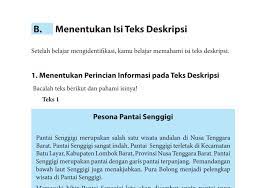 Maybe you would like to learn more about one of these? Kunci Jawaban Bahasa Indonesia Kelas 7 Menentukan Isi Teks Deskripsi Pesona Pantai Senggigi Halaman 14 Ringtimes Bali