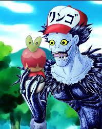 A redraw of Ryuk as a Pokémon trainer with Applin~ : r/deathnote