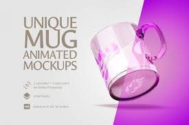 Mug Mock Up Animated Unique Glass Mug Mockup Example Image