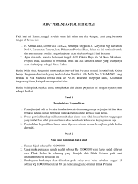 Surat perjanjian jual beli motor. Surat Perjanjian Jual Beli Rumah Pdf