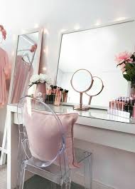 Show Off Your Accessories With An Acrylic Ghost Chair Its Transparent Properties Mean Delicate Malm Dressing Table Ikea Malm Dressing Table Makeup Room Design