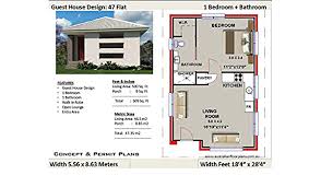 Open layouts under 2000 sq. Small House Plan Guest House Design Living Area 509 Sq Feet Or 47 35 M2 1 Bed Granny Flat Full Architectural Concept House Plans Includes Detailed Plans 1 Bedroom House Plans
