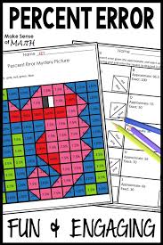 Percent Error Activity Maths Activities Middle School Math Games Middle School Common Core Math Fractions