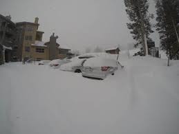 South lake tahoe is a town close to lake tahoe. Sierra Snow See How Much The Big Storms Brought Lake Tahoe