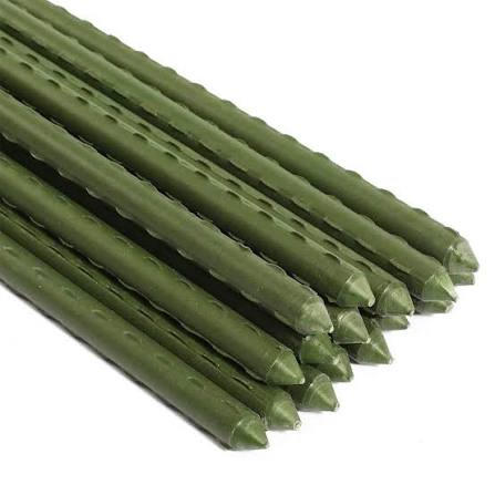 48" Steel PVC Coated Green Garden Stakes - 20 pk