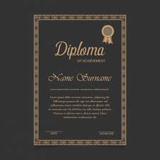 Certificate border stock photos and images. Free Vector Certificate Template With Golden Borders