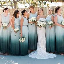 Gradient Long Charming Cheap Formal Wedding Bridesmaid Dresses Wg401 Wish Gown Ombre Bridesmaid Dresses Chiffon Bridesmaid Bridesmaid