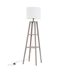 Lepower wood tripod floor lamp fits in modern architecture vintage, retro, mid century or traditional decor, in particular. Wooden Shelved Floor Lamp Aldi Uk