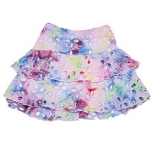 After a good rinsing and then drying Tie Dye Eyelet Ruffle Skirt Flowers By Zoe Skirts