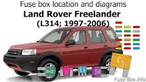 Check back with us soon. Fuse Box Location And Diagrams Land Rover Freelander 1997 2006 Youtube