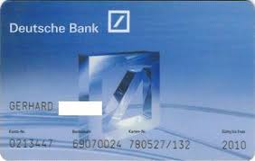 Jede bankkarte besitzt verschiedene merkmale, die eine eindeutige zuordnung gestatten und damit missbrauch vorbeugen. Bank Card Deutsche Bank Deutsche Bank Germany Federal Republic Col De Gm 0033