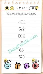 Jawaban angka dadu yang keluar jelek brain test anda akan melihat dua buah dadu. Brain Test Level 67 Click Them From Low To High Answer Daze Puzzle
