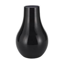 Matte Black Glass Vase Black Vase Black Glass Glass Vase