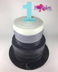 Black And White Ombre Cake Black Grey White Ombre 1st Birthday Cake Metal Wedding Cake Stands Cake Wedding Cake Stands